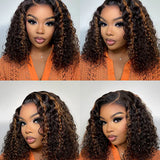 Buy 1 Get 1 | Wavymy Straight Bob Wear Go Glueless Wigs 7x5 Lace Wig & Blonde Highlights Water Wave Wear Go 7x5 Lace Wig