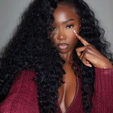 Wavymy Upgrade 13x6 Max Lace Frontal Loose Deep Wave Wear & Go Wigs Dome Cap Glueless Wigs 180% Density