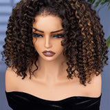 upgraded highlight water wave half wig