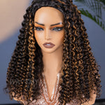 highlight water wave half wig 24 inches