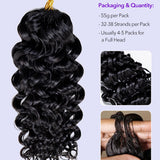 Wavymy Water Wave Feather Crochet Hair Miracle Knots Time-Saving & Lightweight Hair Extension