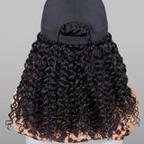 Wavymy Water Wave Hat Wigs Baseball Cap Wigs With Natural Color Human Hair Attached