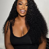 Wavymy Wear Go Glueless C-Part 7x5 Lace Wigs Human Hair Pre-plucked with Natural Hairline 180% Density