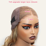 Wavymy Wear Go Glueless Wig Ash Blonde Honey Highlight Body Wave Pre-Cut 7x5 Lace Wig Preplucked with Natural Hairline