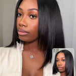 wear and go yaki straight layered glueless bob wigs
