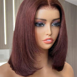 Wavymy Yaki Straight Layered Cut Silky Bob Wig Upgrade 9x6 T-Part Lace Wig Pre-Plucked Wear Go Glueless Wigs 180% Density