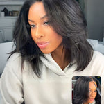 yaki straight layered glueless bob wigs
