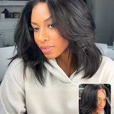 yaki straight layered glueless bob wigs