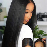 Wavymy Wear Go Glueless Lace Wigs Pre-cut HD Lace Wigs Human Hair Pre-plucked Natural Hairline 180% Density