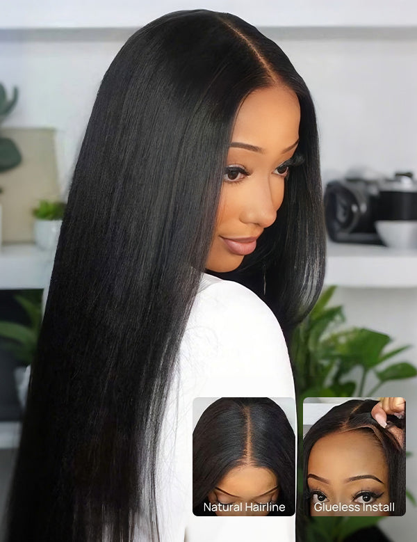 Flash Sale Wavymy Wear Go Glueless Lace Wigs Pre-cut HD Lace Wigs Human Hair Pre-plucked Natural Hairline 180% Density