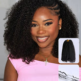 Wavymy Crochet Hair Afro Curly Miracle Knots Lightweight Seamless Blend Hair Extension