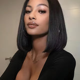 Flash Sale Wavymy Pre-cut 4x4 Lace Wear Go Glueless Straight Bob Wig 180% Density
