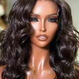 Wavymy 13x4 Lace Front Body Wave Bob Wigs Virgin Human Hair Natural 150 Density