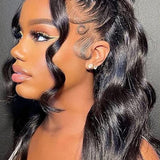 Wavymy HD Lace Wigs Body Wave 13x4 Lace Front Wig Human Hair Wigs Pre Plucked