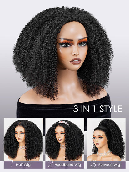 Three Styles in One Wig