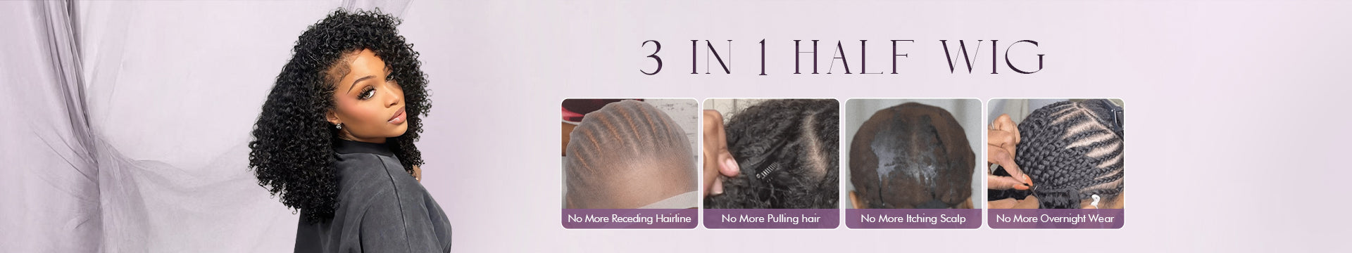 Half Wig Human Hair