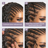 Wavymy Burmese Curly Feather Crochet Human Hair Boho Braids Time-Saving & Lightweight Hair Extension