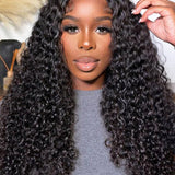 Flash Sale | Kinky Curly 13*4*1 Lace Part  Wigs Human Hair adjustable Perfectly fit belt Long Wig