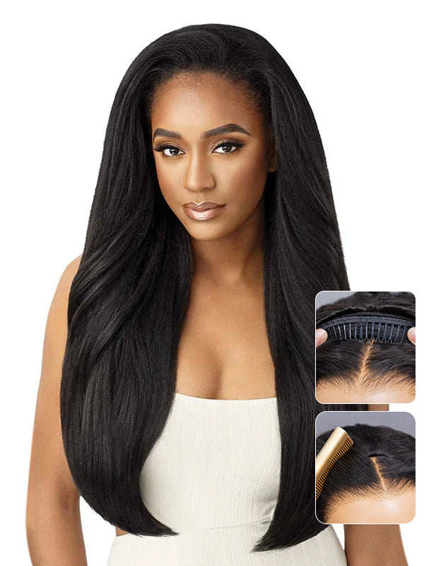 Kinky Straight Half Wig