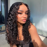 Wavymy Pre-bleached Glueless Kinky Curly 4x6 Lace Closure Wig HD Lace Wear & Go Wigs Dome Cap 180% Density