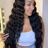CLEARANCE SALE | Loose Deep 13*4*1 Lace Part  Wigs Pre Plucked Natural Hairline adjustable Perfectly fit belt Long Wig