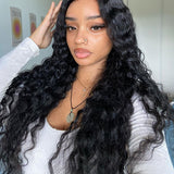 Wavymy Loose Deep Wave M-Cap 9x6 Lace Wear & Go Pre-bleached Wigs 180% Density