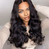 Wavymy Layered Cut Loose Wave Pre-bleached Wear Go Glueless HD Lace Wigs 6x4 Lace Closure Wigs 180% Density