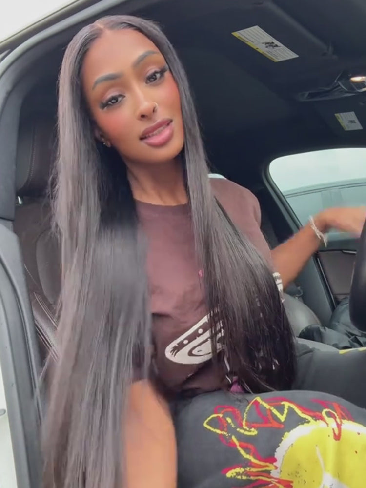 HD lace glueless wig human hair video