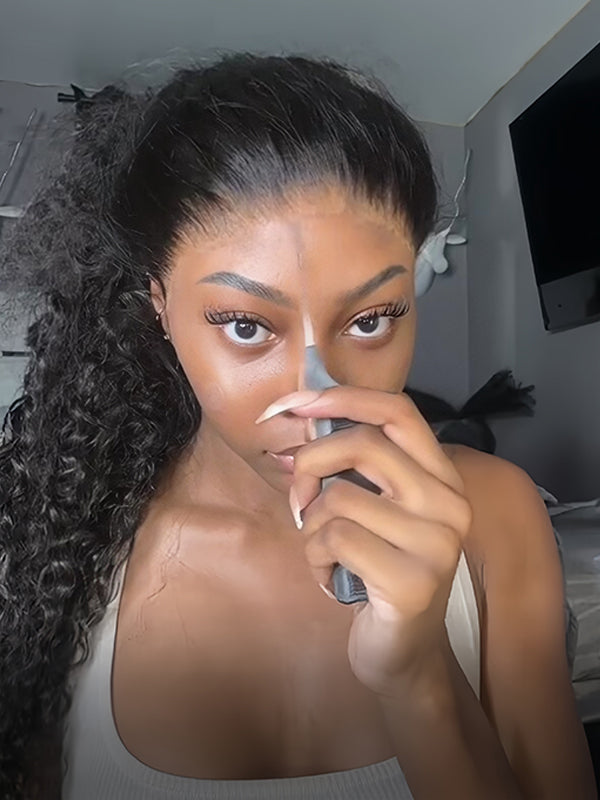water wave 360 glueless wig install and style