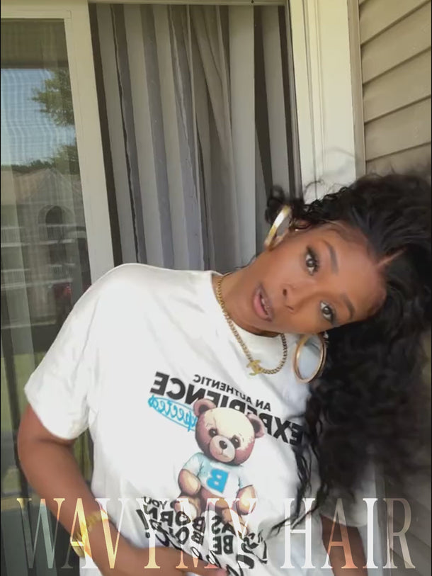 water wave glueless lace wig secure fit