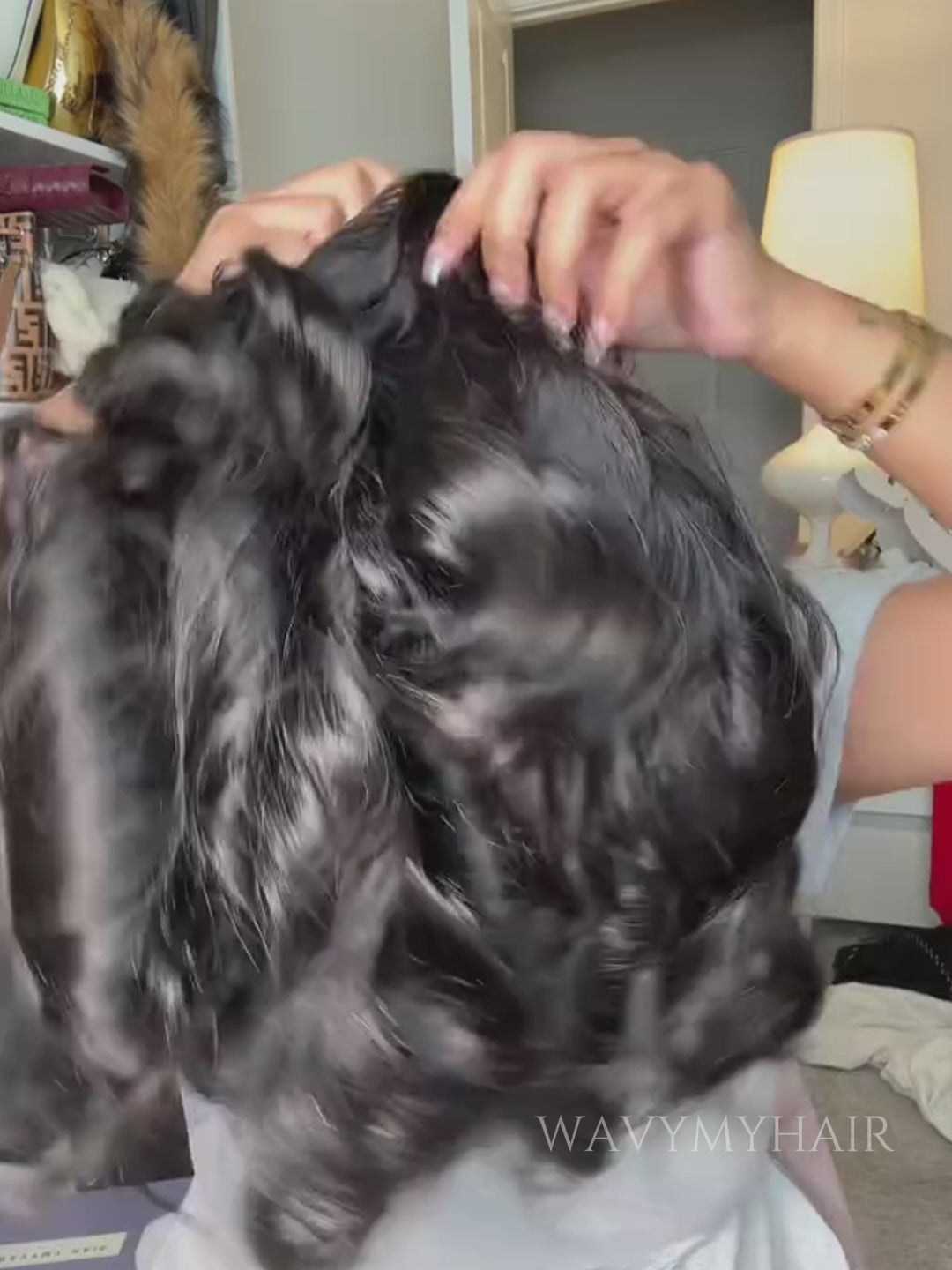glueless c part body wave layered wigs