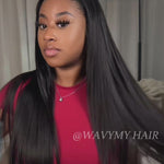 straight drawstring pre everything wigs install