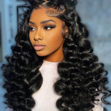 Wavymy 13x4 HD Lace Closure Glueless Wear Go Wigs  Wand Curl Wave 180% Beginner Friendly Wig