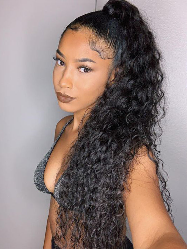 360 glueless wig high pontail hairstyle 