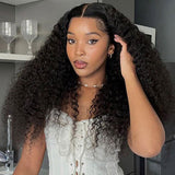 Wavymy 9x6 Skin Lace Water Wave M-Cap Wear & Go Pre-bleached Wig 180% Density