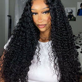 Wavymy 9x6 Skin Lace Water Wave M-Cap Wear & Go Pre-bleached Wig 180% Density