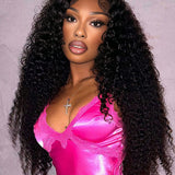 Wavymy Upgrade Wear Go V-Part Afro Curly Wig Protective Style Wigs  No Gel Glueless Thin Part Wig For Women