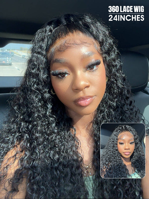 360 glueless wig 24 inch