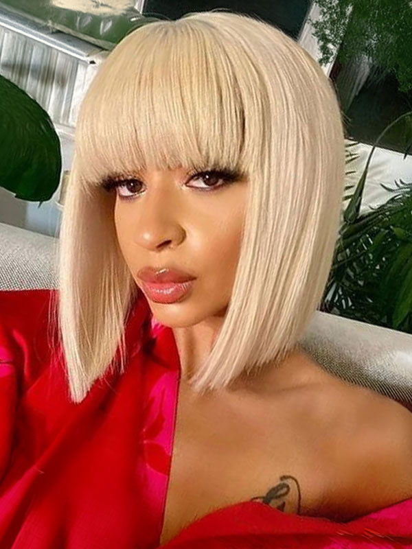 bob wig with bangs