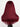 human hair 99j hair color wig rear view