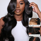 Wavymy Body Wave M-Cap 9x6 Lace Wear Go Glueless Pre-bleached Wigs 180% Density