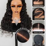 Wavymy 4x6 HD Lace Closure Wear Go Wigs Glueless Loose Deep Wave Wig 180% Beginner Friendly Wig