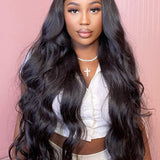Wavymy Body Wave 13x6 Lace Front  Wigs Swiss lace Wig With Pure Handmade Natural Color
