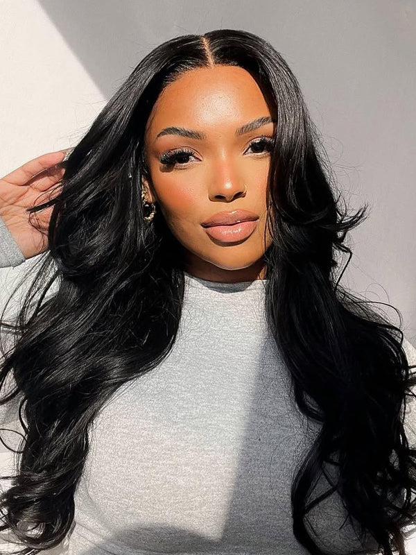 Wavymy Body Wave 13x4x1 Lace Part Wigs Human Hair adjustable Perfectly