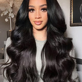 Wavymy Body Wave Pre-bleached Wear Go Glueless HD Lace Wigs 7x5 Lace Closure Wigs 180% Density