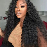 Wavymy 9x6 Skin Lace Deep Wave M-Cap Wear & Go Pre-bleached Wig 180% Density