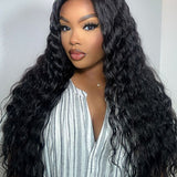 Wavymy Upgrade 13x6 Max Lace Frontal Loose Deep Wave Wear & Go Wigs Dome Cap Glueless Wigs 180% Density