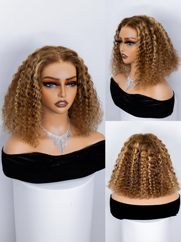 honey blonde highlight wig