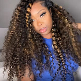 Wavymy Highlight Water Wave No Leave Out V Part Wig Human Hair Wear Go V Part Wig Beginner Friendly