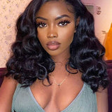 Wavymy Undetectable Natural Hairline HD Lace Wigs Loose Wave 4x4 Lace Closure Wig Human Hair Wigs